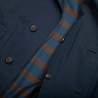 Coherence Corb II D. Blue Gabardine-Raincoat-Clutch Cafe