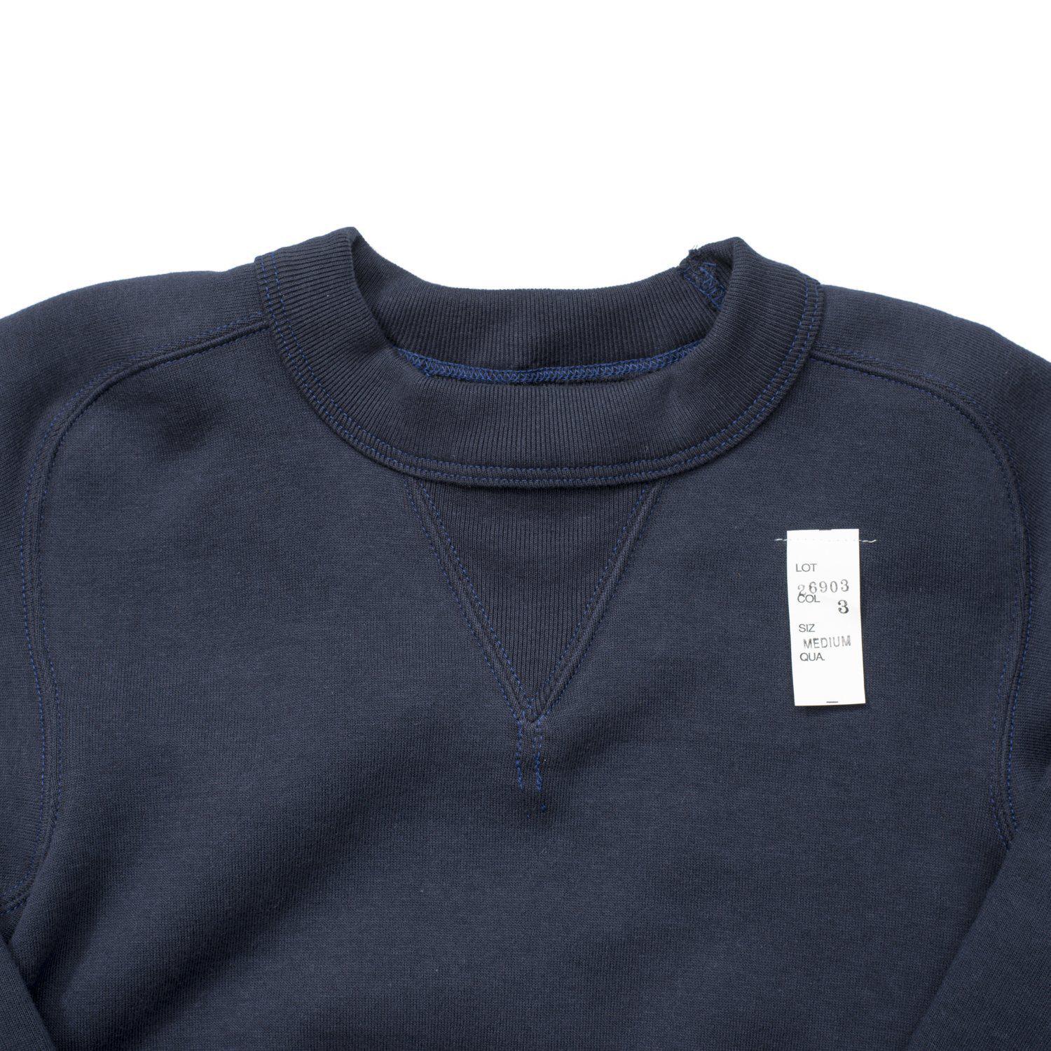 Cushman Lot. 26903 Freedom Sleeve Sweatshirt Navy Clutch Cafe London