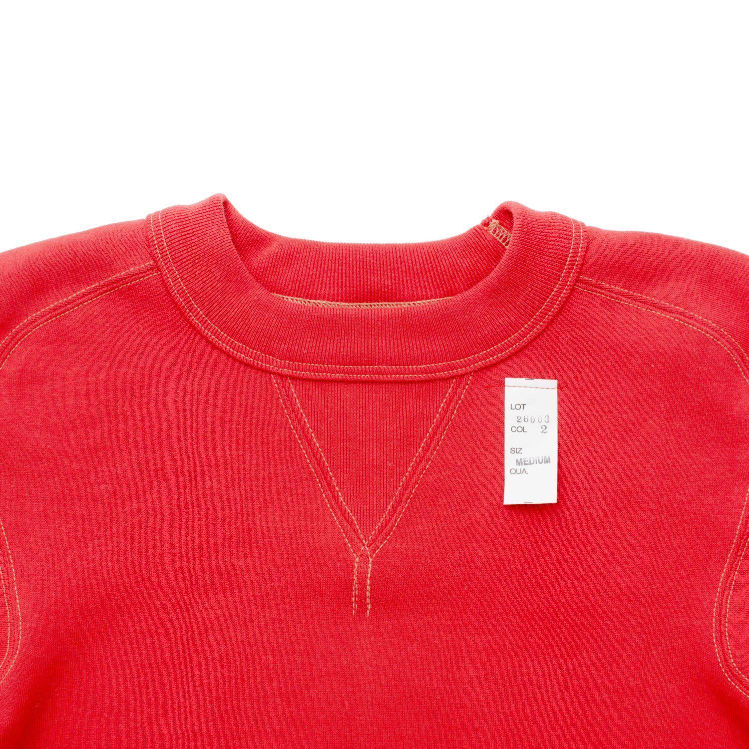 Cushman Lot. 26903 Freedom Sleeve Sweatshirt Red Clutch Cafe London
