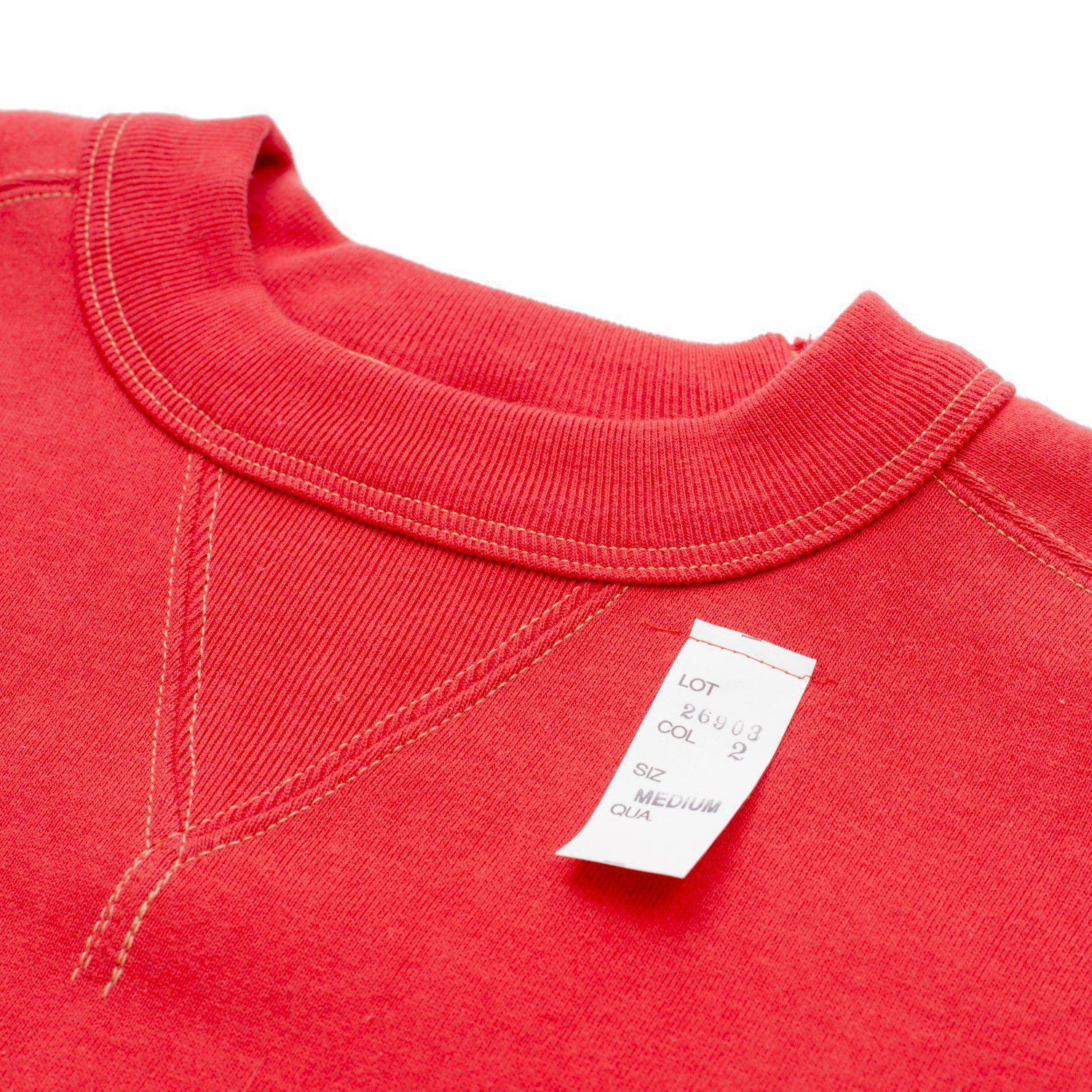 Cushman Lot. 26903 Freedom Sleeve Sweatshirt Red Clutch Cafe London