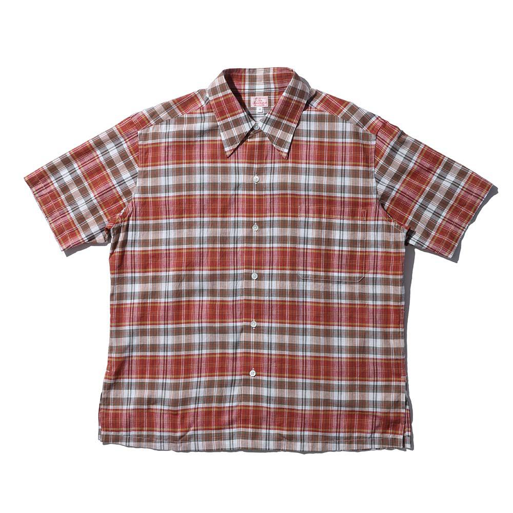 Der Sammler Kamp Collar Shirt Madras Check Red-Shirt-Clutch Cafe