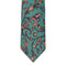 Drake's Silk Baroque Floral Print Tie Green-Tie-Clutch Cafe