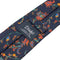 Drake's Silk Baroque Floral Print Tie Navy-Tie-Clutch Cafe