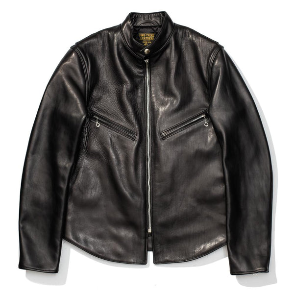 Fine Creek Leather Richard Leather Jacket Black-Leather Jacket-Clutch Cafe