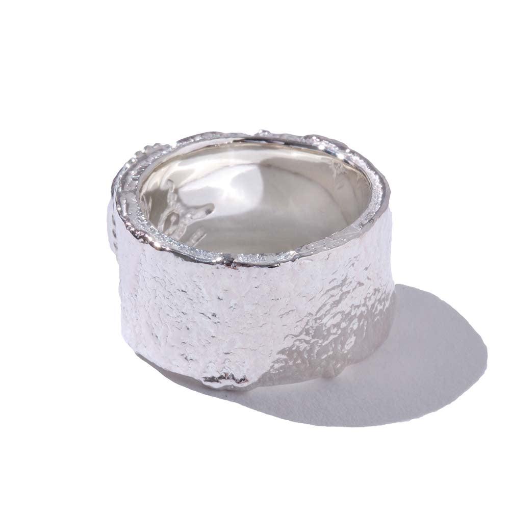 First Arrow's Barerock Ring w/Turquoise (L) (R-040)-Jewellery-Clutch Cafe