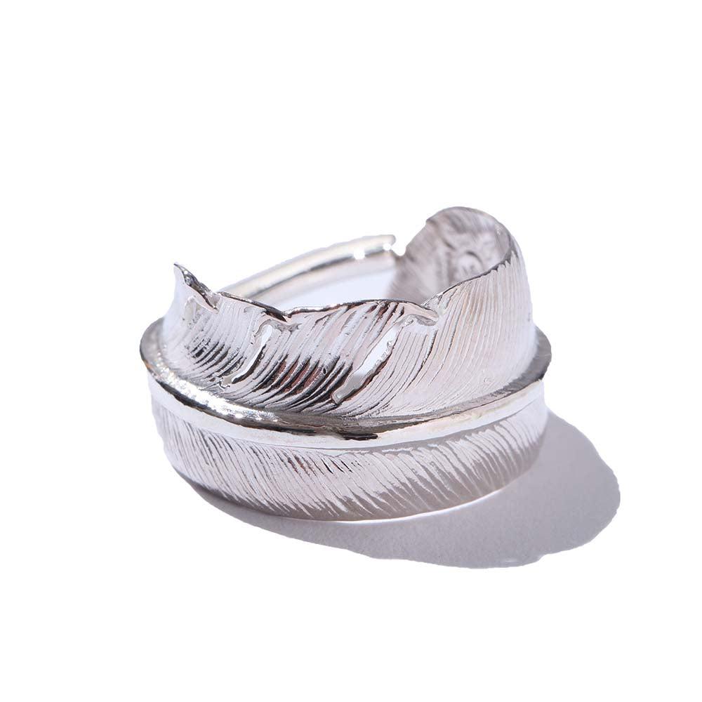 First Arrow's Feather Ring L R-015-Ring-Clutch Cafe