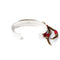 First Arrows Flat Feather 12 mm bangle with feather BR 020-Jewellery-Clutch Cafe