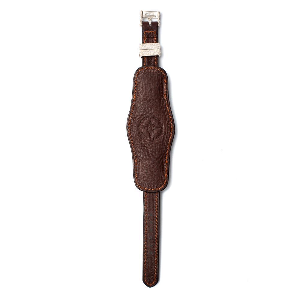 First Arrow's K18 Watch Belt Brown Leather-Watch Strap-Clutch Cafe