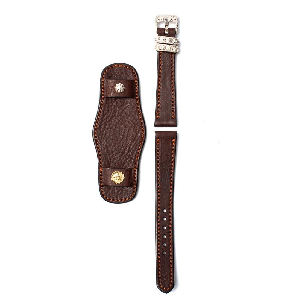 First Arrow's K18 Watch Belt Brown Leather-Watch Strap-Clutch Cafe