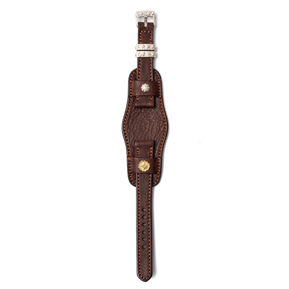 First Arrow's K18 Watch Belt Brown Leather-Watch Strap-Clutch Cafe