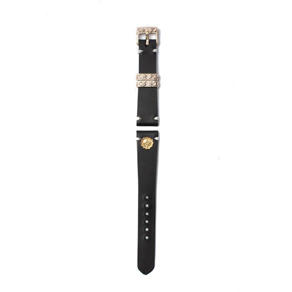 First Arrow's K18 Watch Strap Black Leather-Watch Strap-Clutch Cafe