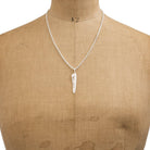 First Arrows Kazekiri Silver Feather Pendant M P-557-Jewellery-Clutch Cafe