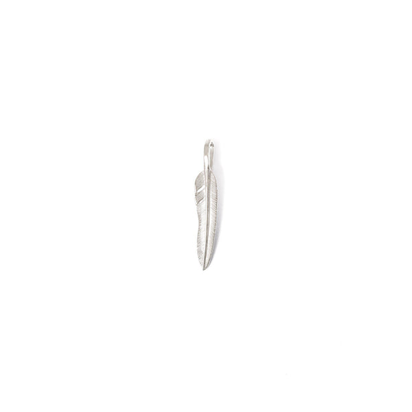 First Arrows Kazekiri Silver Feather Pendant S P-431-Jewellery-Clutch Cafe