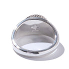 First Arrow's Oval Stamp Stand Ring w/Turquoise (R-169)-Jewellery-Clutch Cafe