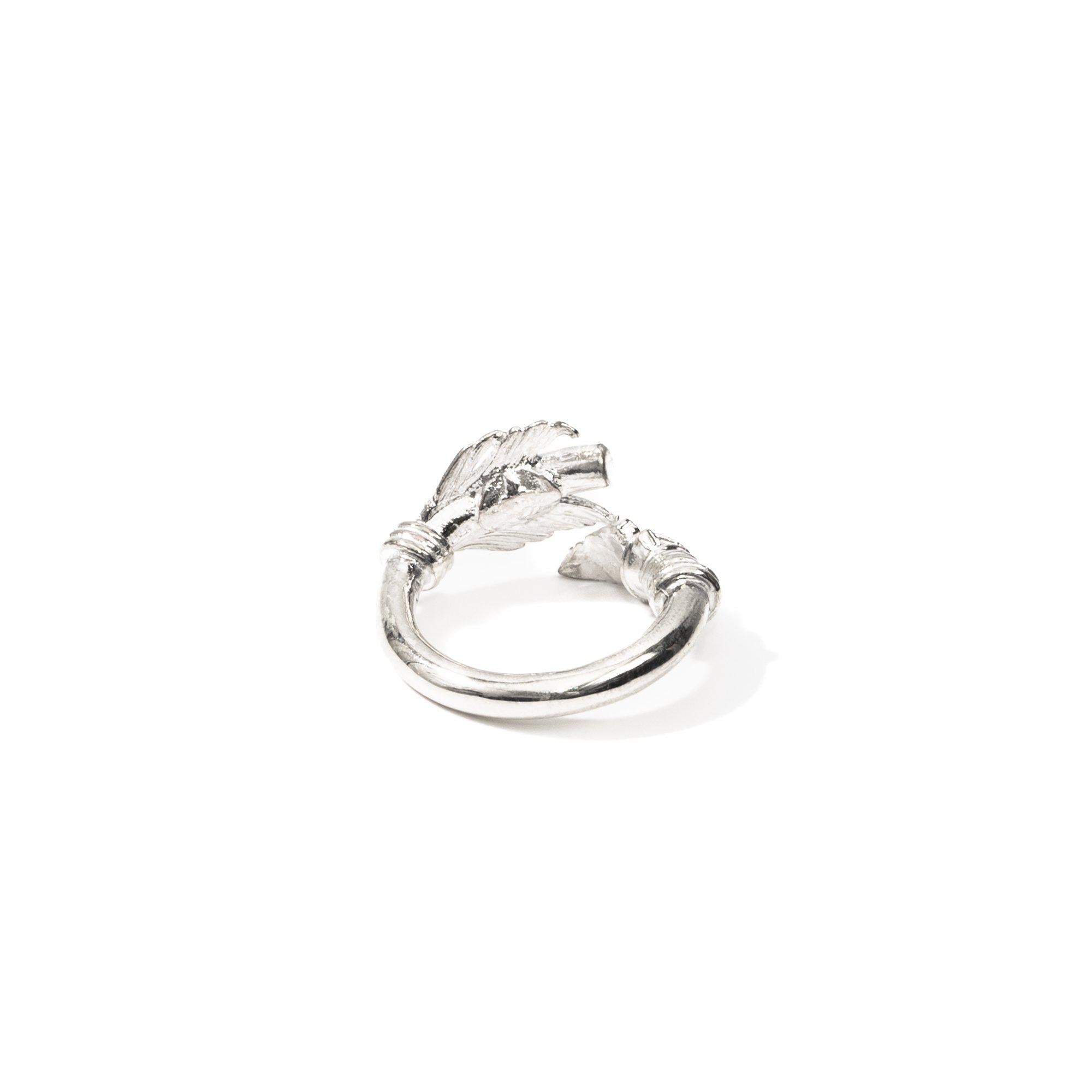 First Arrows Silver Fur Store Rolling Ring R-063-Jewellery-Clutch Cafe