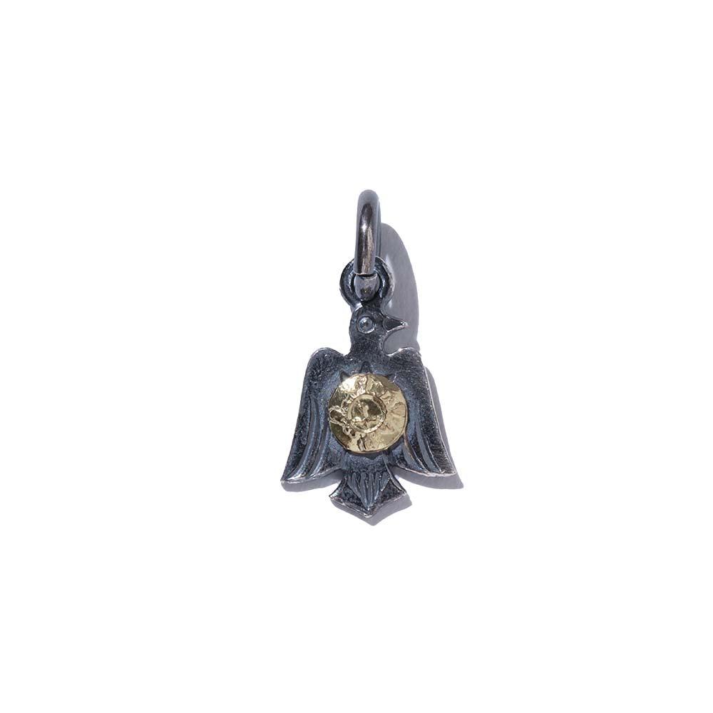 First Arrow's Thunderbird Pendant Top w/K18 (P-444)-Jewellery-Clutch Cafe