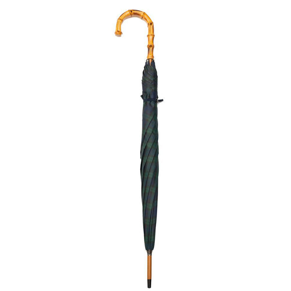 Fox Umbrellas RGS3 Whangee Crook Umbrella Black Watch Tartan