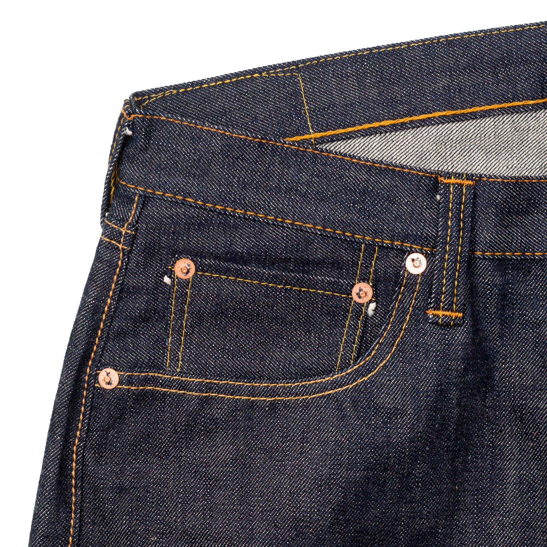 Full Count 0105 New Loose Straight Jean 13.7oz-Jeans-Clutch Cafe-selvage denim-selfedge denim