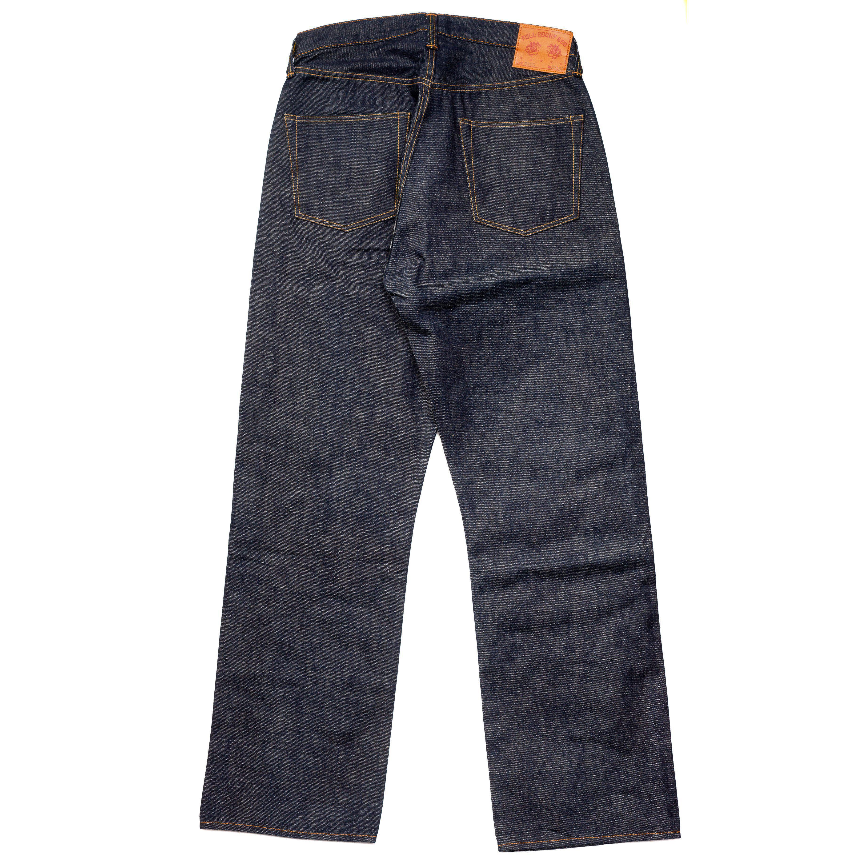 Full Count 0105 New Loose Straight Jean 13.7oz-Jeans-Clutch Cafe-selvage denim-selfedge denim