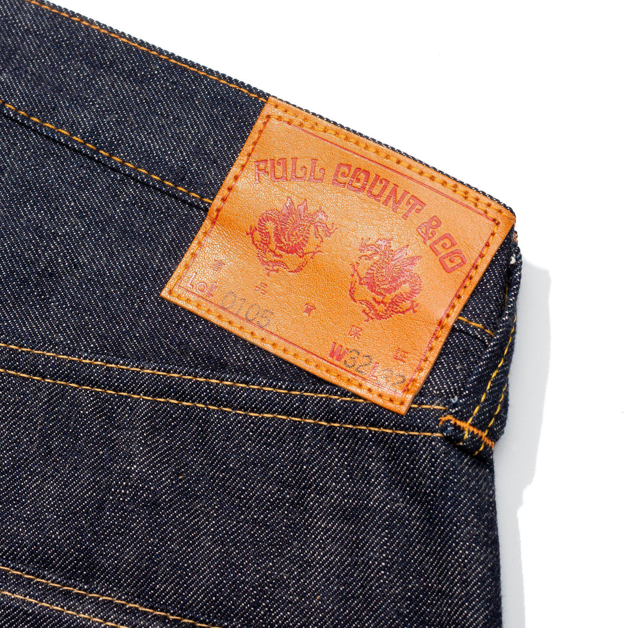 Full Count 0105 New Loose Straight Jean 13.7oz-Jeans-Clutch Cafe-selvage denim-selfedge denim