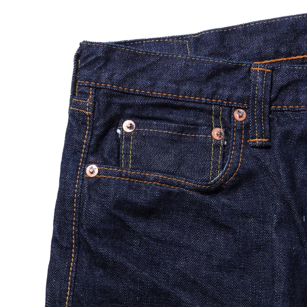 Full Count 1108W New Straight Jean 13.7oz (One Wash)-Jeans-Clutch Cafe-selvage denim-selfedge denim