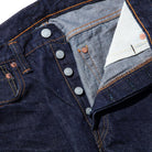 Full Count 1108W New Straight Jean 13.7oz (One Wash)-Jeans-Clutch Cafe-selvage denim-selfedge denim