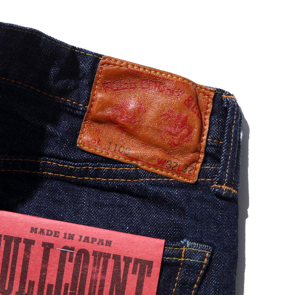 Full Count 1108W New Straight Jean 13.7oz (One Wash)-Jeans-Clutch Cafe-selvage denim-selfedge denim