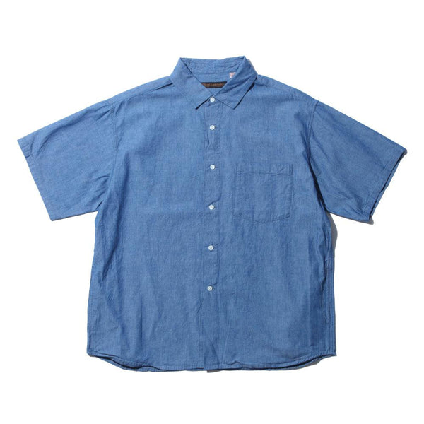 Full Count Relax S/S Chambray Shirt Indigo-Shirt-Clutch Cafe