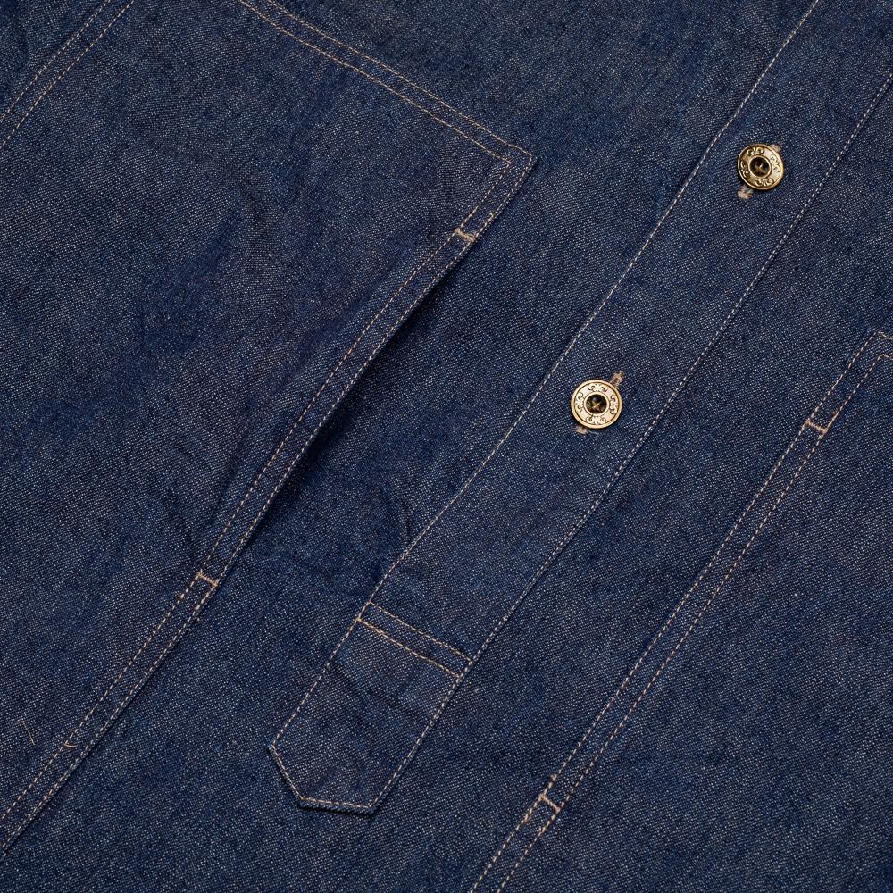 Full Count US Army Pullover Shirt Denim-shirt-Clutch Cafe