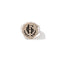 Glad Hand Silver Family Crest Signet Ring-Accessory-Clutch Cafe
