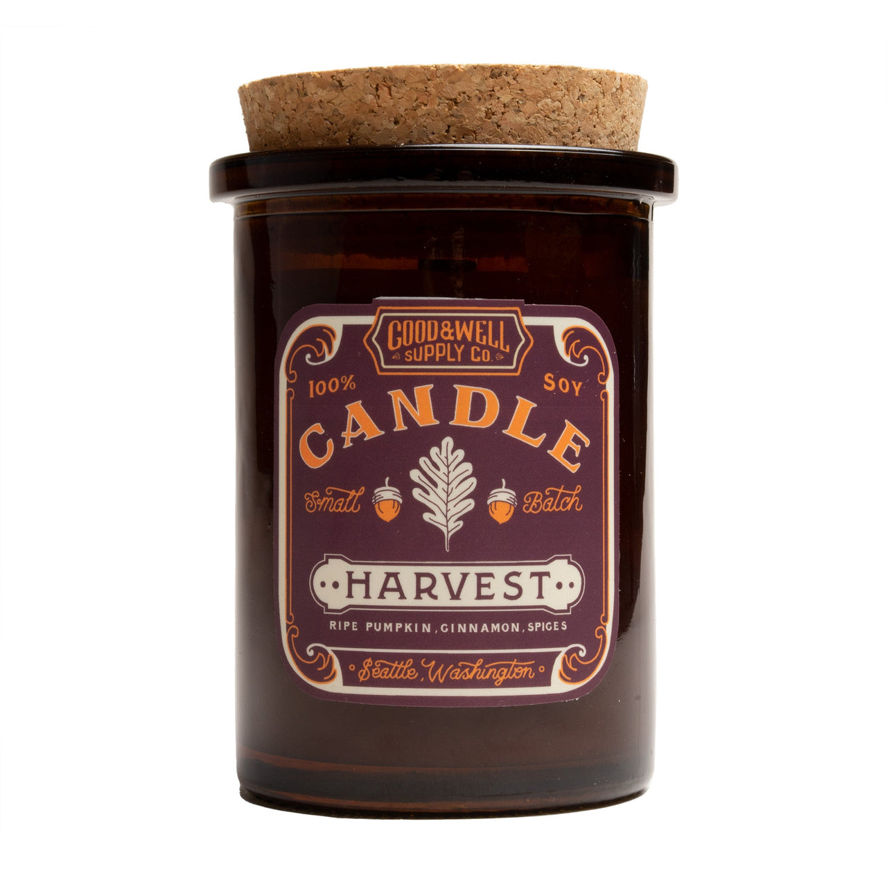 Good & Well Supply Co Apothecary Soy Candle 'Harvest'-Candles-Clutch Cafe