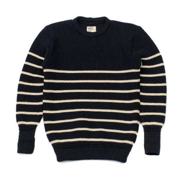 Heimat Mariner Sweater Ink/Seashell-Sweater-Clutch Cafe