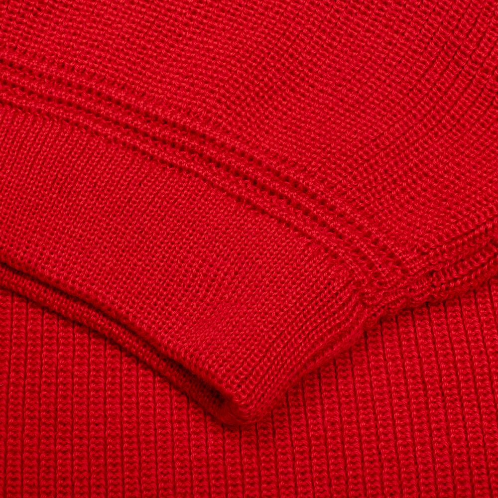 Heimat U-Boat Roll Neck Safety Red-Sweater-Clutch Cafe