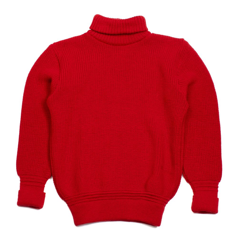 Heimat U-Boat Roll Neck Safety Red-Sweater-Clutch Cafe