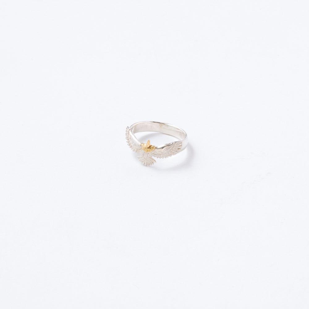 Horizon Blue K18 Head 2cm Eagle Ring 9 ER05-Jewelry-Clutch Cafe