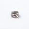 Horizon Blue Wide Feather Ring 18 FR03-Jewelry-Clutch Cafe