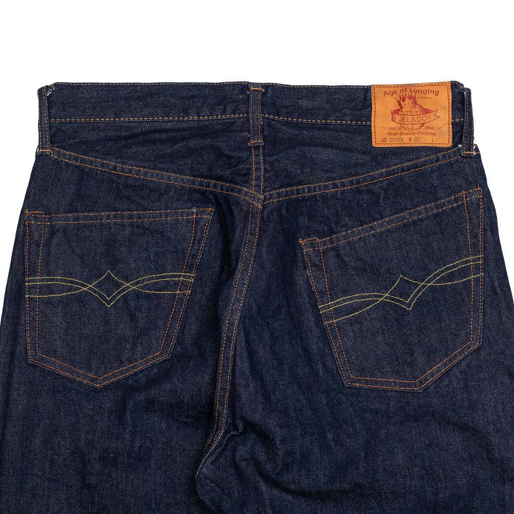 Jelado 'Age of Longing' 301 XX Denim Jean One Wash-Jeans-Clutch Cafe-selvage denim-selfedge denim