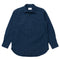 KUON Regular Collar Shirt Cross Sashiko Dark Blue-Shirt-Clutch Cafe