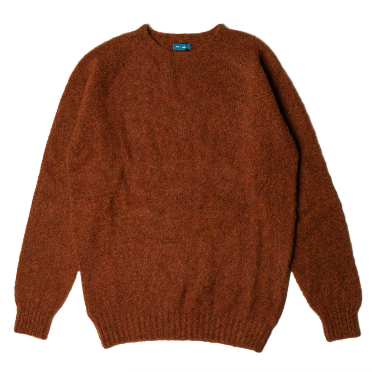 Malloch's for Clutch Cafe Kelso Brushed Shetland Rust-Knitted Sweatshirt-Clutch Cafe