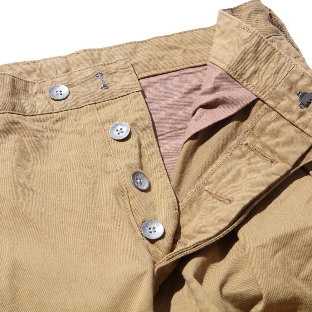 Orgueil French Army Chinos Khaki-Trousers-Clutch Cafe
