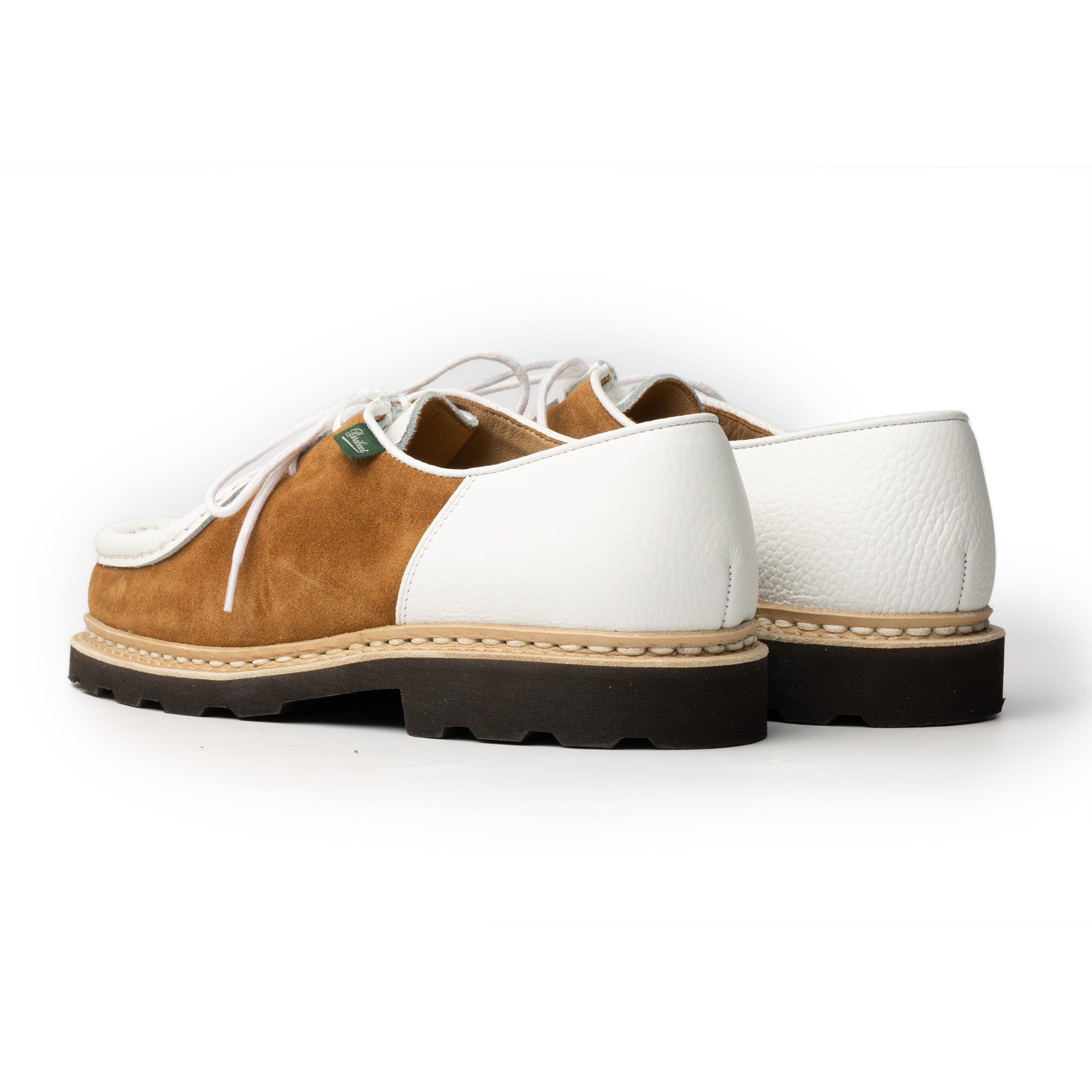 Paraboot Michael Graine Blanc / Velour Whisky-Clutch Cafe