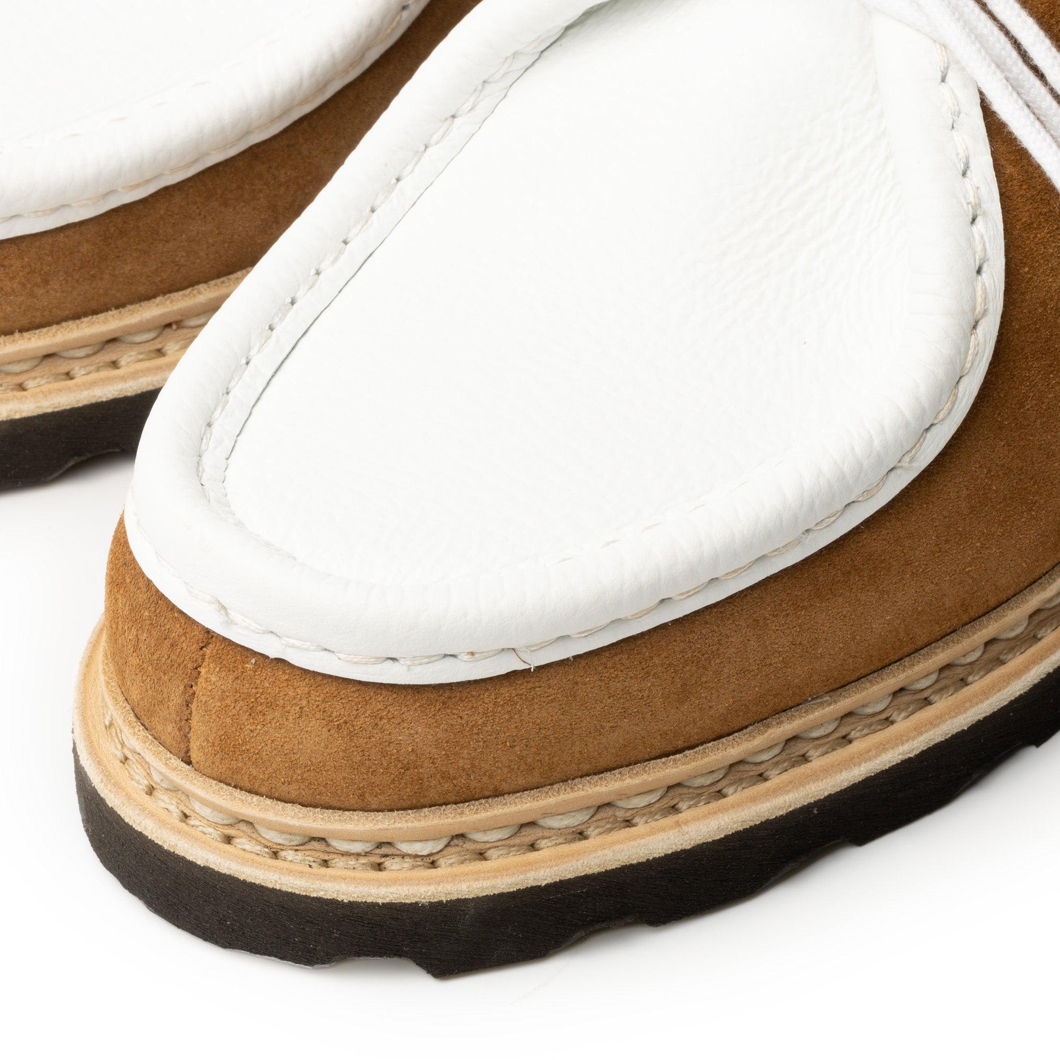 Paraboot Michael Graine Blanc / Velour Whisky-Clutch Cafe