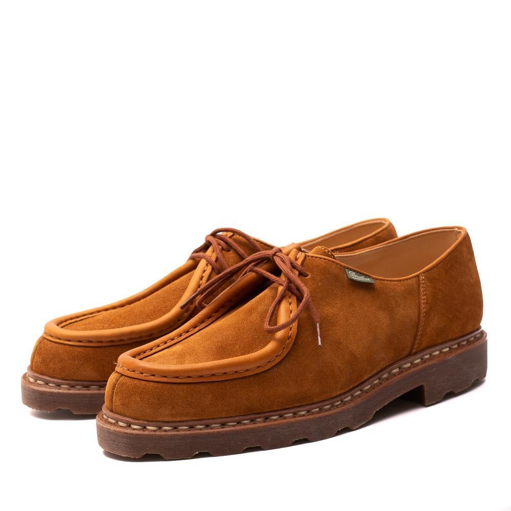 Paraboot Michael Velour Whisky-shoes-Clutch Cafe