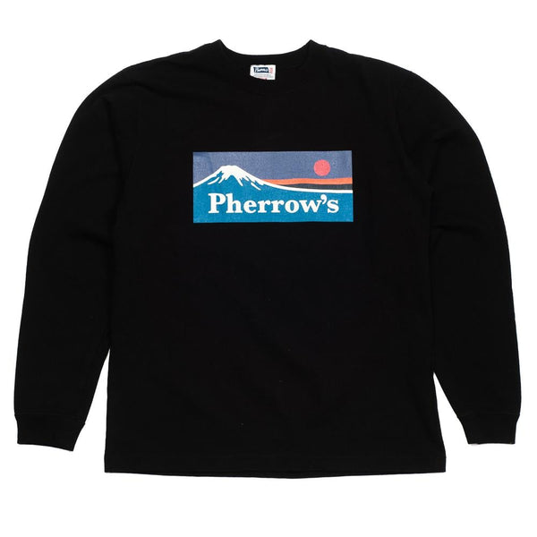 Pherrow's 21W-PLT3 Long Sleeve Top Black-T-shirt-Clutch Cafe