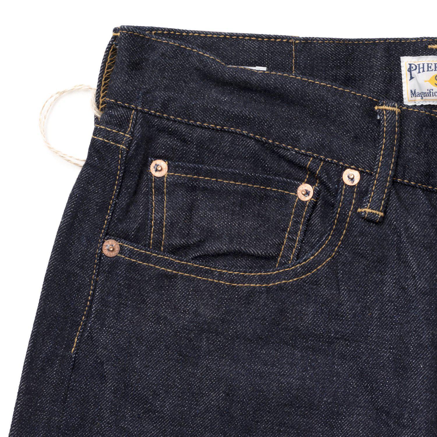 Pherrow's 441SW 13.5oz Jean-Jeans-Clutch Cafe-selvage denim-selfedge denim