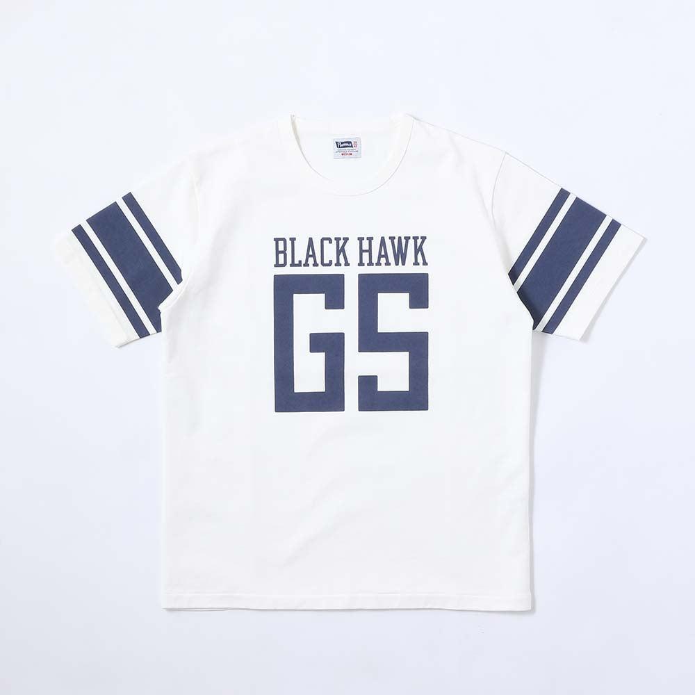 Pherrow's 'Black Hawk' T-Shirt White-T-Shirt-Clutch Cafe