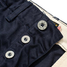 Pherrow's P41M Chino Navy-Trouser-Clutch Cafe