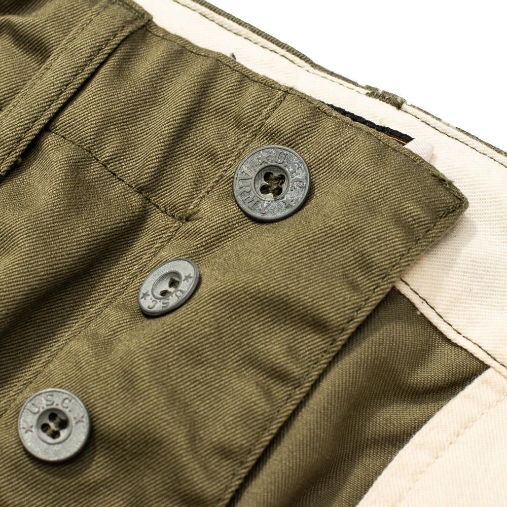 Pherrow's P41M Chino Olive-Trouser-Clutch Cafe