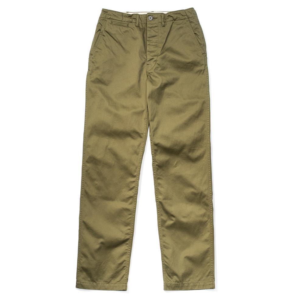 Pherrow's P41M Chino Olive-Trouser-Clutch Cafe