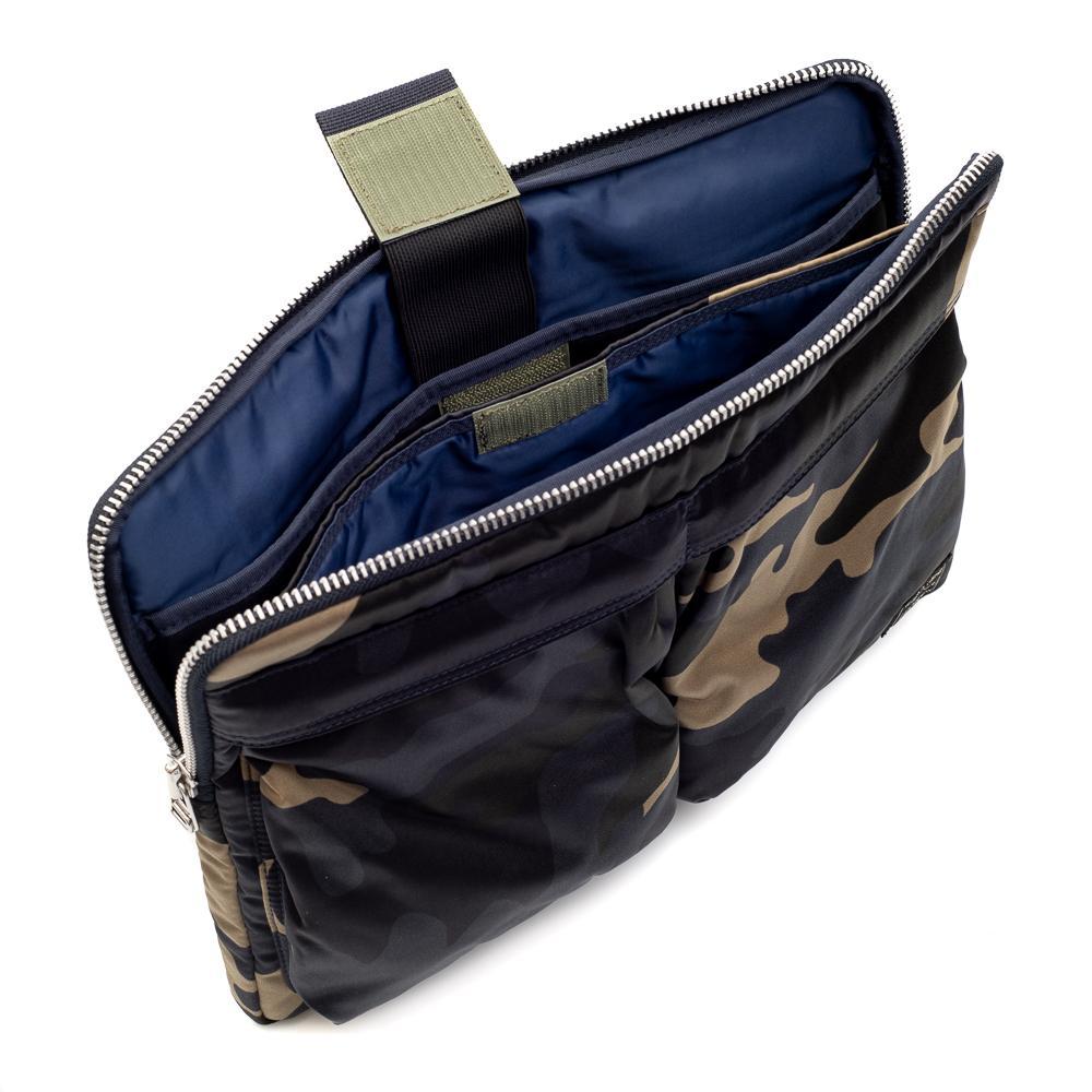Porter Yoshida & Co Counter Shade Document Case Woodland Camo-Bag-Clutch Cafe